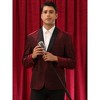Lars Amadeus Men's Shawl Lapel Wedding Prom Shiny Metallic Sport Coats - 2 of 4