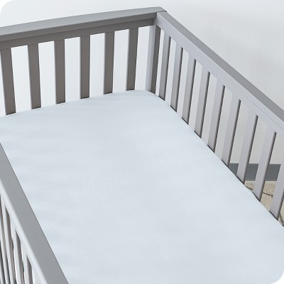 Sky Blue Ultra-Soft Microfiber Crib Fitted Sheets - 3 Pack