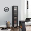 Kings Brand Furniture Romero Tall Curio Cabinet with 1 Door - 2 of 4