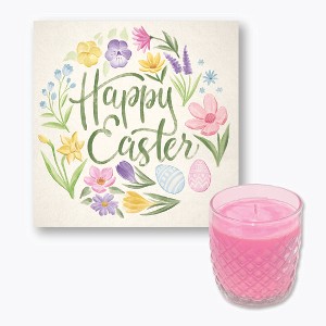 Courtside Market Spring Spirit V 8x8 Artboard & 9oz Soy Wax Candle Set - 1 of 2