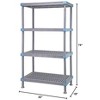 Quantum Storage Systems Millenia Shelving Unit, 30"W X 18"D X 74"H, 2000 Lbs Load Capacity - 2 of 3