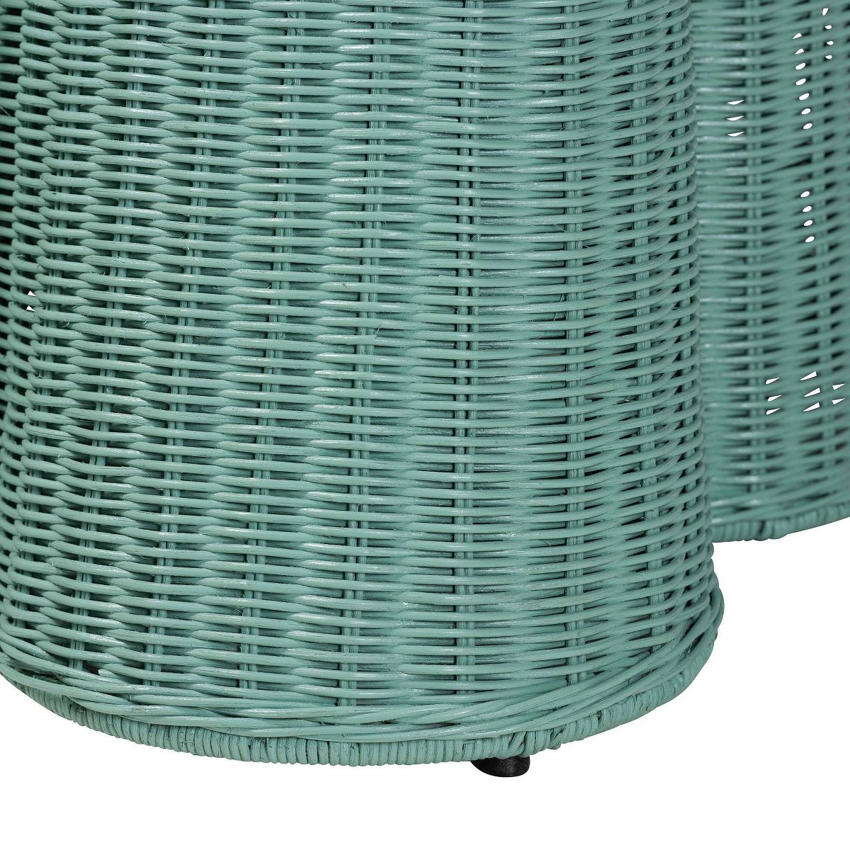 bali & pari Palm Scallop Rattan Console Table - thumbnail 10