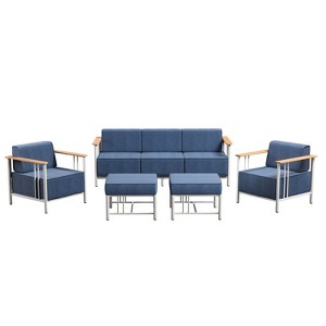Gymojoy Outdoor Sofa Funiture with Thick Cushion for Garden Yard - 1 of 4