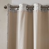 PAGED Curtains Knitted Jacquard Damask Total Blackout Grommet Top Curtain Panel Privacy Assured for Bedroom, Living Room - 2 of 4