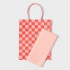 12.99"x7.71"x0.79" Valentine's Day Small Gift Bag with Tissue Chessboard Pattern - Spritz™ - 3 of 3