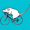 Men's Design By Humans Cycling Rat By TeaandInk T-Shirt - 2 of 3
