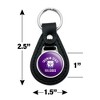 Truman State University Bulldogs Logo Black Leather Keychain - 2 of 4