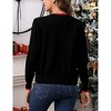 Christmas Sweaters Cardigans for Women Ugly Soft Comy Fuzzy Knitted Long Sleeve Pullover Party Holiday Jacket Coat - 4 of 4