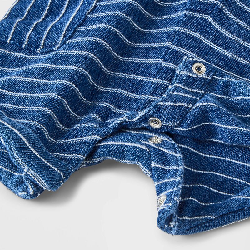Baby Boys' Dungarees Denim Shorts - Cat & Jack™ Medium Wash, 5 of 6