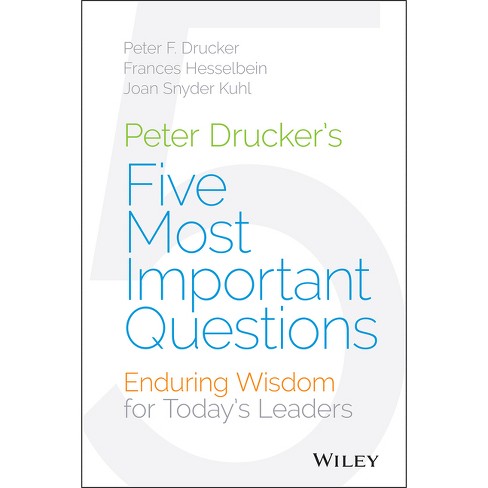 Peter Drucker's Five Most Important Questions - (Frances Hesselbein Leadership Forum) by  Peter F Drucker & Frances Hesselbein & Joan Snyder Kuhl - image 1 of 1