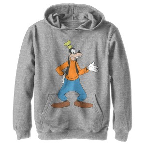 Boy's Disney Goofy Wave Pull Over Hoodie - 1 of 4