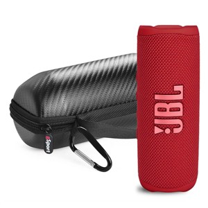 JBL Flip 6 Waterproof Portable Speaker with gSport Carbon Fiber Case - 1 of 4