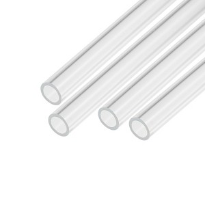 Unique Bargains Lamp Lantern Water Cooling System Acrylic Round Pipes Clear 4 Pcs 6" - 1 of 4