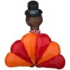 Gemmy Thanksgiving Inflatable Turkey, 6 ft Tall, Multi - 4 of 4