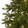 7ft. Alpine Artificial Christmas Tree with 150 Clear Microdot Multifunction LED Lights – Slim Festive X-Mas Tree - 3 of 4