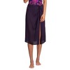 Lands' End Women's Sheer Modal Twist Front Knee Length Swim Cover-up Skirt - 4 of 4