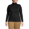 Lands' End Women's Supima Cotton Fitted Long Sleeve Turtleneck - 3 of 4