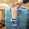 FONTOI 20" Carry-on Luggage with Cup Holder, 2 Piece Set Hardshell Suitcases with Spinner Wheels, Blue, 8.3"*21.7"*15.6" - 4 of 4