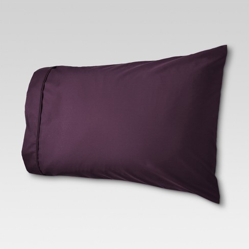 Performance Solid Pillowcase Standard Set Dark Purple 400 Thread