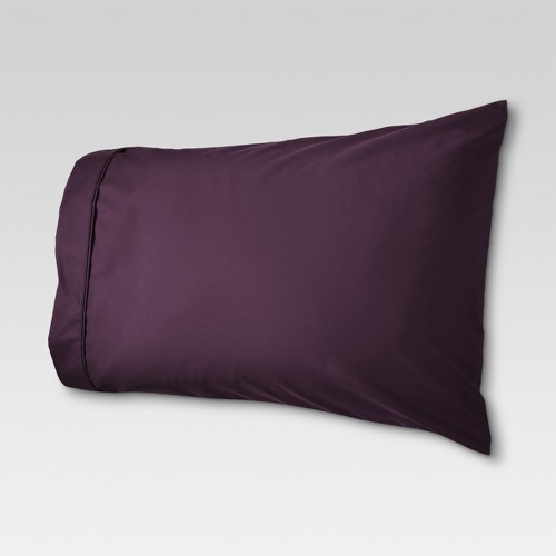 Performance Solid Pillowcase (King) Set Dark Purple 400 Thread Count - Threshold