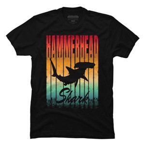Men's Design By Humans Hammerhead Shark By punsalan T-Shirt - 1 of 2