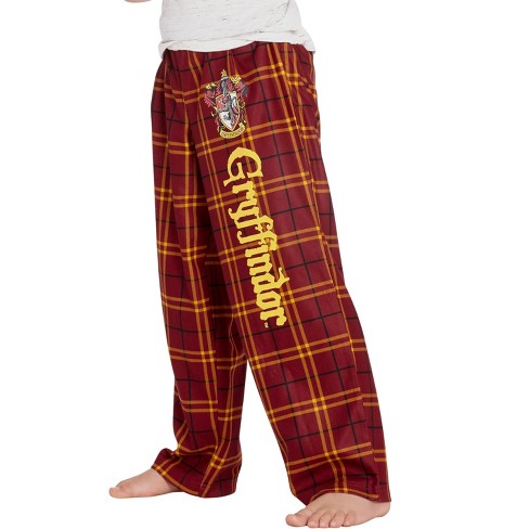 Intimo Harry Potter Big Boys Houses Plaid Pajama Lounge Pants (gryffindor,  M-8) Red : Target