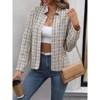Womens Blazer Long Sleeve Open Front Elegant Casual Blazer Cardigan - 3 of 4