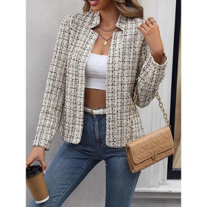 Women Long Sleeve Open Front Blazer Jackets Elegant Blazer Jacket - 1 of 4