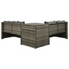 vidaXL Patio Furniture Set Set of 4 Grey, Dark grey - 3 of 4