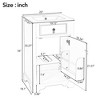 ALEXOUN 20 Inch Small Bathroom Vanity with Ceramic Sink,Storage Cabinet with Basin for Bathroom,Narrow Small Cabinet with Adjustable Shelf - 3 of 4