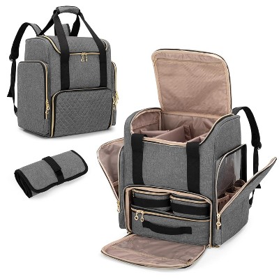 Makeup Backpack with 3 Removable Cases and 1 Makeup Brush Bag, Large Makeup Bag Cosmetic Bag with Multiple Storage Sections