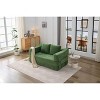 PAGED Modern Minimalist Chenille Fold-Out Couch Bed,2-in-1 Convertible Floor Sofa and Sleeping Mattress for Living Room - 3 of 4