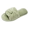 Roxoni Women’s Slippers Lovely Velvet Pom-pom Open Toe House Slides - 4 of 4