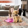 Machine Washable Area Rug Vintage Floral Non Slip Rug Foldable Stain Resistant Rugs Distressed Low Pile Indoor Carpet for Bedroom Living Room - 4 of 4