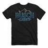 Mens Busch Light Neon Sign Logo Front and Back Print T-Shirt - 2 of 4