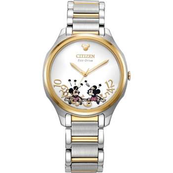 Citizen Disney Eco-Drive watch featuring Mickey Mouse 2-hand 2Tone Stainless Steel Bracelet