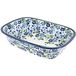 Blue Rose Polish Pottery 174 Zaklady Loaf Baker - 1 of 1