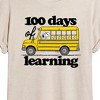 Women's - Peanuts - 100 Days Of Learning Oversized Graphic T-Shirt - 2 of 4