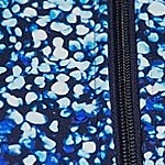 navy/turquoise mosaic dot