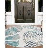 Unique Loom Outdoor Coastal Collection Area Rug - Bodrum (' " x ' "  ) - 3 of 4