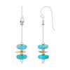 Silpada 'Epiphany' Sterling Silver and Brass Mixed Stones Drop Earrings - 2 of 4