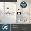 VAXCEL Rainier 6L Silver Linear Crystal Waterfall Linear Chandelier Island Pendant Light Fixture - 4 of 4