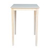 International Concepts Solid Wood Top Table - 2 of 4
