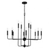 Savoy House Avondale 12 - Light Chandelier in  Matte Black - 3 of 4