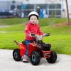 INFURNIC Baby Walkers Kids ATV Quad Ride On Car with Forward Backward Function Wear Resistant Wheels for Toddlers, White, 27.5"*16.25"*19" - 2 of 4