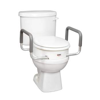 Carex Toilet Seat Elevator with Arms - Round