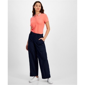 Tommy Hilfiger Womens Modern Wide-Leg Wide Leg Cargo Casual Pants - 1 of 1