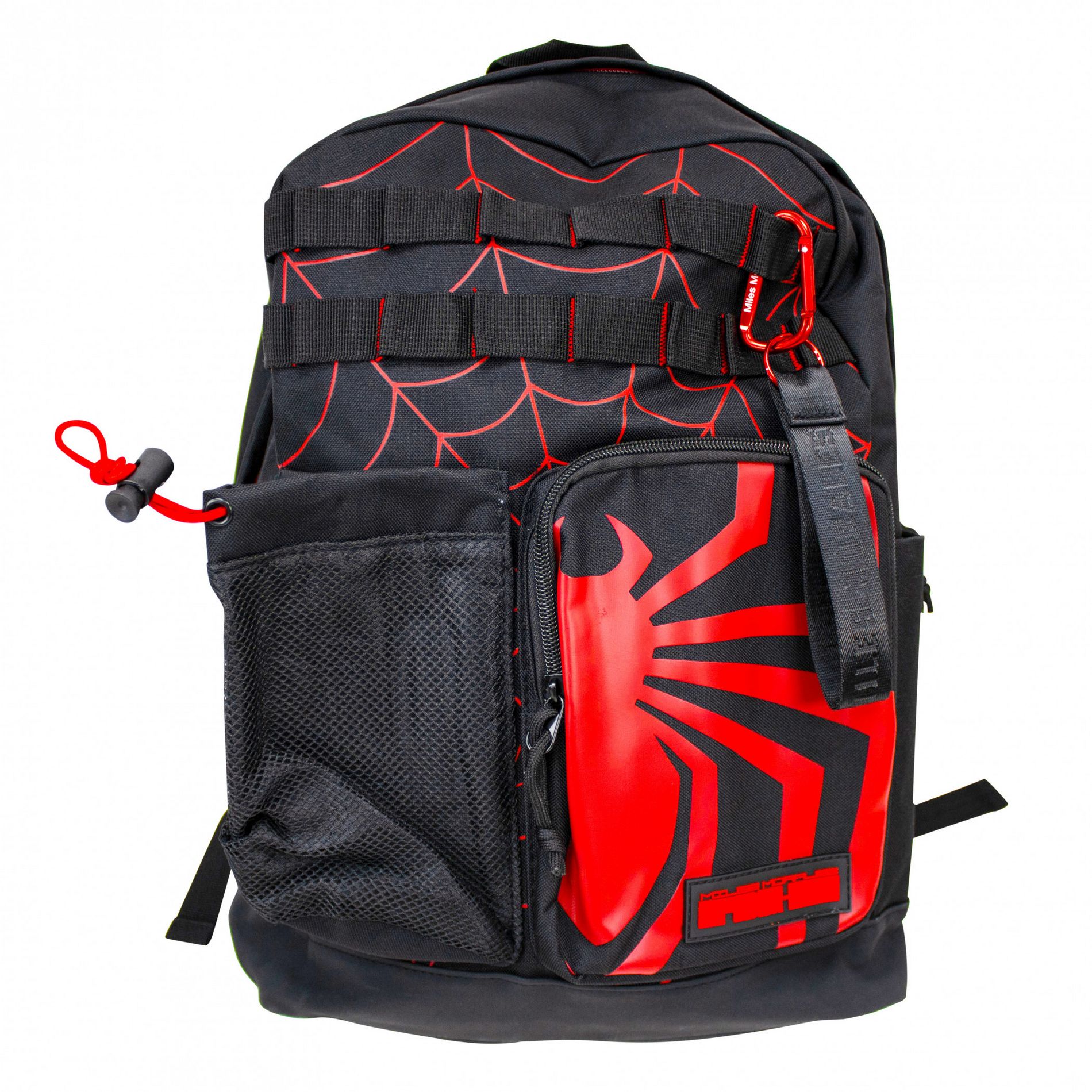 Miles Morales Spider Puff Print and Rubber Badge Backpack