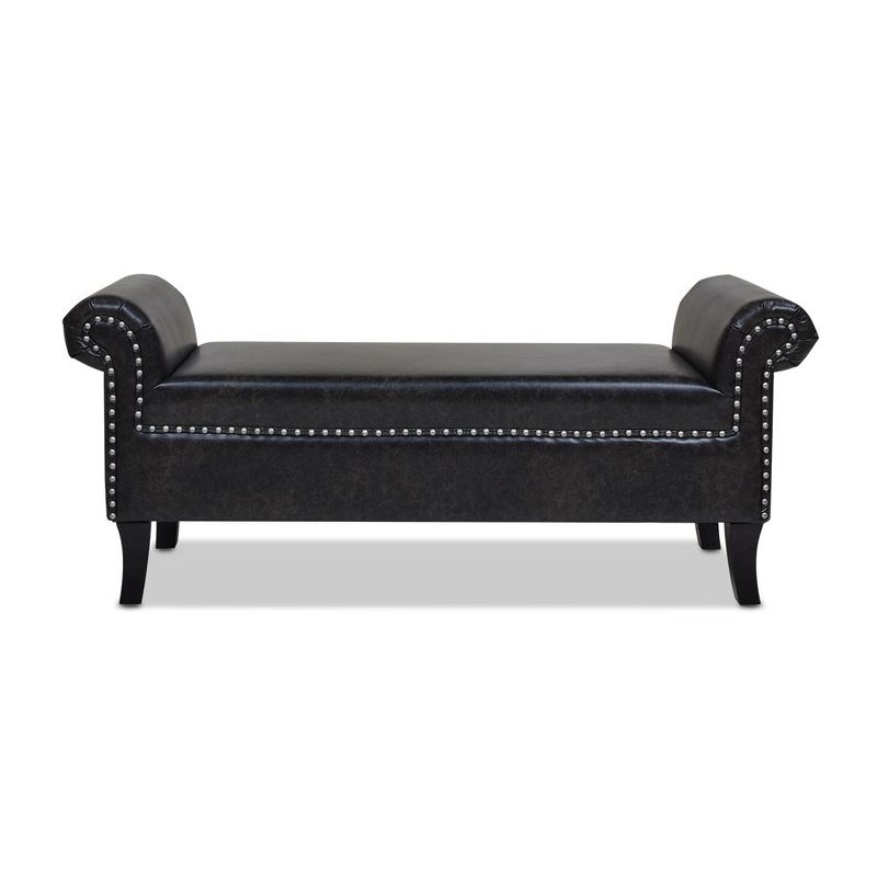 Jennifer Taylor Home Kathy Roll Arm Entryway Accent Bench, 1 of 7