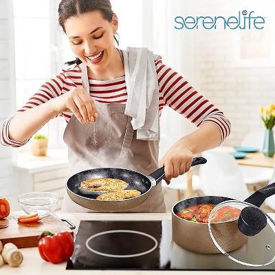 Gold Non-Stick Aluminum 6-Piece Cookware Set